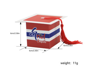 Damai Hot Sale Party Paper Supplies Graduation Day Party Decorative Gift <b>Box</b> Candy Bag 2023 Graduation <b>Hat</b> Candy <b>Box</b> - Product Image 6