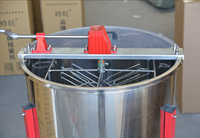 Extracteur de miel manuel à 4 cadres avec séparateur de miel à rotation automatique État neuf
