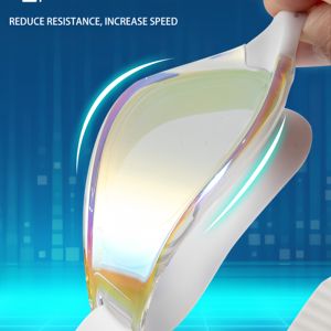 Lunettes de natation à monture en silicone TPE avec logo personnalisé pour femmes, protection anti-UV d'été avec lentille en PC enduite anti-buée pour la plongée - Product Image 6