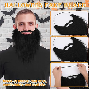 Divertido Bigote Autoadhesivo Novedoso para Disfraces de Fiesta y Navidad, Barba Falsa, Bigotes Falsos Divertidos - Product Image 4