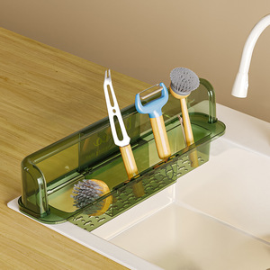 Protection anti-éclaboussures pour évier de cuisine, en plastique transparent, à fixer sur le comptoir, multifonctionnelle, pour le lavage de la vaisselle et des légumes - Product Image 4