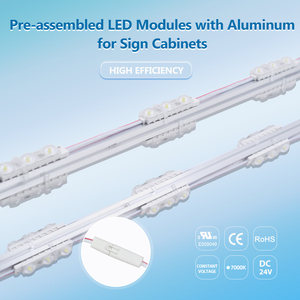 Módulo LED de Alta Luminosidad 160Lm/w 3chip 1w con Perfil de Aluminio, Barra de Riel para Módulo LED para Caja de Luz - Product Image 3