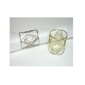 Fantaisie Premium Vantage métal plaqué or rond de serviette nickelé rond de serviette en vrac en gros rond de serviette pour la maison et la cuisine - Product Image 1