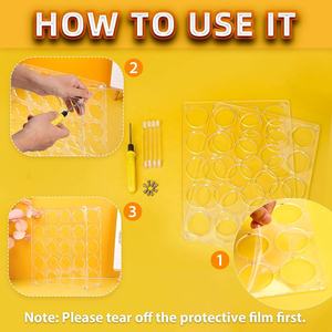 40孔亚克力卷收纳架工艺室卷架40乙烯基卷纸架礼品展示架<span class=keywords><strong>2</strong></span>包 - Product Image 5