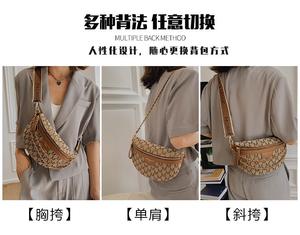 Dames <span class=keywords><strong>Louis</strong></span> Fashion Design Kleine Vierkante Schouder Messenger Tas Zomer Letters Bedrukt Brede Riem Duurzame Pu Canvas Portemonnee - Product Image 2