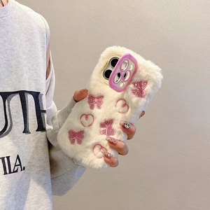 Mới Mùa Đông Ấm Tay Bảo Vệ Mềm Mại Điện Thoại Di Động Trường Hợp Đối Với iPhone XR X XS Max 7 8 11 12 13 14 15 16 17 Mini Cộng Với Pro Bìa - Product Image 4