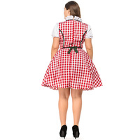 Robe allemande Oktoberfest Dirndl Fat Women Plus Size Dress Bavarois Traditional Beer Dress Festival Party Ball Skirt