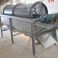 Trommel de compostage mobile, cribleuse de terre de surface, installation de criblage de pierres, installation de criblage à tambour pour sable à vendre
