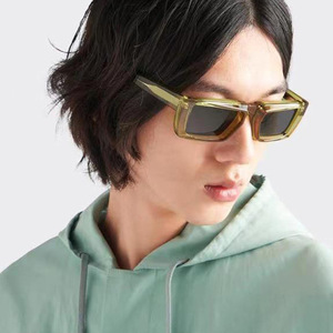 2024 <span class=keywords><strong>Alien</strong></span> Fashion Trendy Cool UV400 Gafas de sol 23678Y2K Estilo cuadrado Marco gris <span class=keywords><strong>Lentes</strong></span> resistentes al metal - Product Image 3