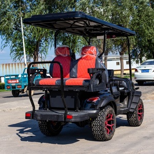 Produits les plus vendus – Approvisionnement direct usine OEM – Voiturette de golf 4 places haute performance équipée de pneus et d'un écran tactile - Product Image 6