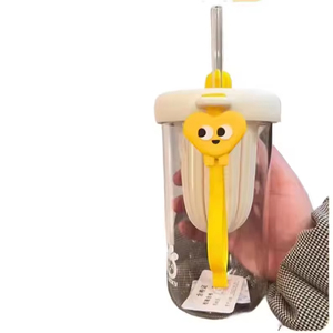Nouvelle tasse en verre portable et mignonne pour enfants, avec paille, idéale pour l'été - Product Image 5