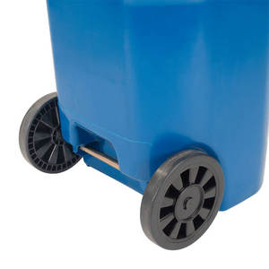 Poubelle à couvercle roulant ouvert en gros, 100-240L, écologique, avec roues et pédale - Product Image 2