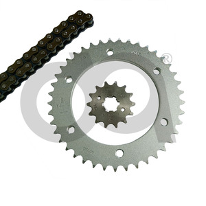 Kits de chaîne et de pignons de <span class=keywords><strong>moto</strong></span> FZ 16 - Pièces de rechange fiables et durables, kits de transmission - Product Image 1