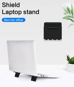 Support ergonomique pour ordinateur <span class=keywords><strong>portable</strong></span>, 2 pièces/ensemble, pliable et <span class=keywords><strong>portable</strong></span>, coussinets antidérapants, prend en charge les ordinateurs portables Macbook/Windows, gain de place - Product Image 3