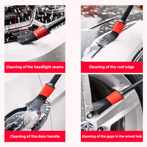 Super Promotion Lot de 5 Brosses de Nettoyage Automobile Pointues en Fil Plastique pour <span class=keywords><strong>Lavage</strong></span> de <span class=keywords><strong>Voiture</strong></span>, Détailing Intérieur, Jantes et Réservoir de Carburant - Product Image 4