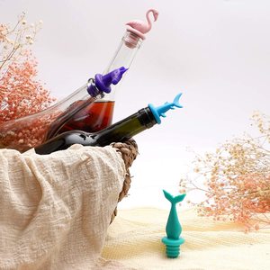 Tapón de Vino de Silicona con Forma de Animal, Hermético y Personalizado, en Set - Product Image 3