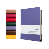 Carnet à couverture rigide en cuir PU, prix d'usine, fournitures scolaires, design personnalisé, journaux A5 avec pages imprimées à l'encre de soja