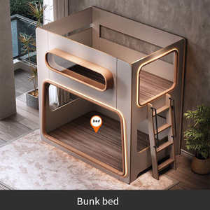 Barandilla alta, cápsula espacial, cama para niños, literas pequeñas, camas individuales, no se molestan entre sí - Product Image 3