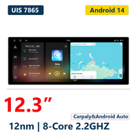 LODARK N5Pro 12.3" 2K QLED Radio para Auto con Marco, Android 14, Navegación UIS7865, CarPlay Inalámbrico, Android Auto, WiFi 5G, DSP 36EQ