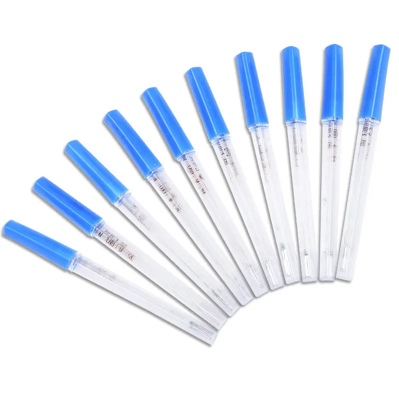 High Quality Mercury Glass Thermometer New Design Oral Armpit Medical Mercury Free Clinical Glass Thermometer