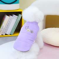 Nouveau gilet pour chien en coton Teddy, classique d'hiver, coupe-vent, écologique, chaud, décontracté, confortable, imprimé, vêtements pour animaux de compagnie