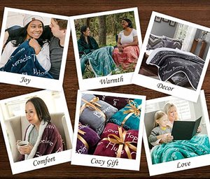 Quà <span class=keywords><strong>T</strong></span>ặng Truyền Cảm Hứng <span class=keywords><strong>T</strong></span>ình Yêu Và Niềm Vui Cho Gia Đình Chăn <span class=keywords><strong>Sherpa</strong></span> Ấm Áp Và Mịn Màng Chăn Ném Bán Sỉ Cho Mùa Đông - Product Image 6