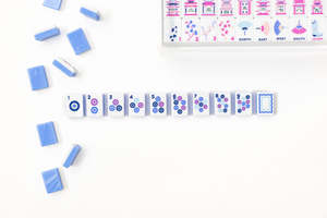 Juego de Mesa Ajedrez Americano Mahjong, Nuevas Botas Azules con Diseño de Burbujas, Juego de Acrílico para <span class=keywords><strong>Casino</strong></span>, Entretenimiento para Adultos - Product Image 5
