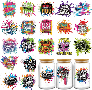 Pegatinas Divertidas Personalizadas con Protección UV DTF, 20 Hojas, Envolturas Coloridas para Vasos con Graffiti, Impresión UV para Vasos de 16-20 oz - Product Image 4