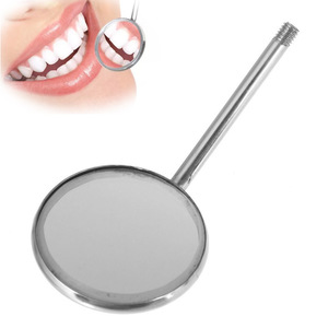 Espejo dental con lente plana, herramienta de examen bucal con aumento para uso del dentista - Product Image 1