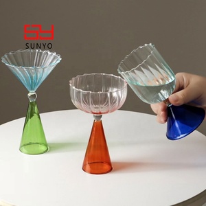 Vasos de Cóctel Modernos y Personalizados de Vidrio Borosilicato, Aptos para Lavavajillas, Estilo Bonito y Delgado - Product Image 5