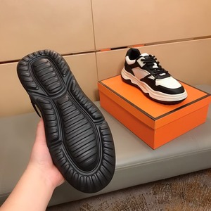 Men Retro <b>White</b> Chunky Designer Sneakers Mesh <b>Leather</b> Splicing Lace up Thick Sole Fashion Athletic Walking LUxury Couple's <b>Shoes</b> - Product Image 6