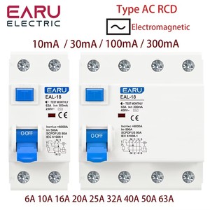 2P 4P 10/30/100/300mA Loại AC RCCB RCD <span class=keywords><strong>ELCB</strong></span> điện từ dư hiện tại ngắt mạch khác biệt ngắt an toàn chuyển đổi - Product Image 2