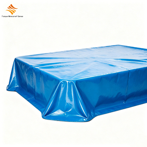 Bâche PVC 420g pour bassin à poissons et piscine, toile imperméable et résistante à la pluie, design épaissi et résistant à l'usure avec bords coupés au couteau - Product Image 3