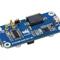 Waveshare Ethernet USB Hub HAT B Box ABS Case untuk Raspberry Pi Zero/Zero W/2/Zero WH/2 WH dengan Port RJ45 10/100M 3 Port USB 5.0