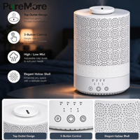 Humidificateurs à remplissage par le haut, réservoir de 2,5 L pour une grande couverture, 25 dB, remplissage facile, brume froide silencieuse, humidificateur d'air aromatique pour la maison, la chambre de bébé