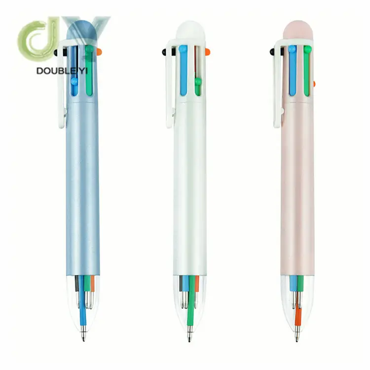 사용자 정의 로고 여러 가지 빛깔의 볼펜 6 색 펜