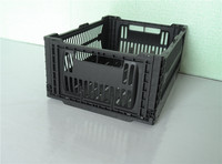 Caisse de stockage de légumes empilable, en plastique PP recyclable de qualité alimentaire, conteneur pliable pour la logistique, style maillé