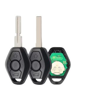 Chiave auto remota per <span class=keywords><strong>BMW</strong></span> EWS X3 X5 Z3 Z4 3 5 7 serie E38 E39 <span class=keywords><strong>E46</strong></span> <span class=keywords><strong>Fob</strong></span> 3 pulsanti trasmettitore HU92 Blade ID44 Chip 315Mhz - Product Image 1