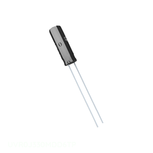 Condensateur à traversée de circuit (TH) en aluminium 33 µF 20 % 6,3 V RADIAL TH 33 µF UVR0J330MDD6TP – Distributeur agréé - Product Image 1