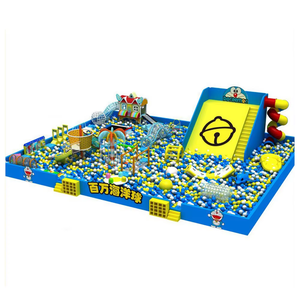 Area <span class=keywords><strong>Giochi</strong></span> per Bambini Interna/Esterna, Piscina di Palline Colorata a Tema Doraimon in Plastica Resistente - Product Image 3