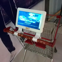 Tablette Android 10 WiFi avec écran IPS 10 pouces, affichage publicitaire, poignée de chariot pour magasin de détail, métro, compatible SDK, OEM