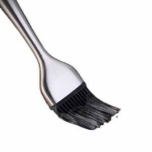 Custom LOGO Eco-Friendly Promotional Novelty Pastry Oil Long Handle Basting Brush <b>Silicone</b> Brush Heads Grilling BBQ <b>Baking</b> - Product Image 3