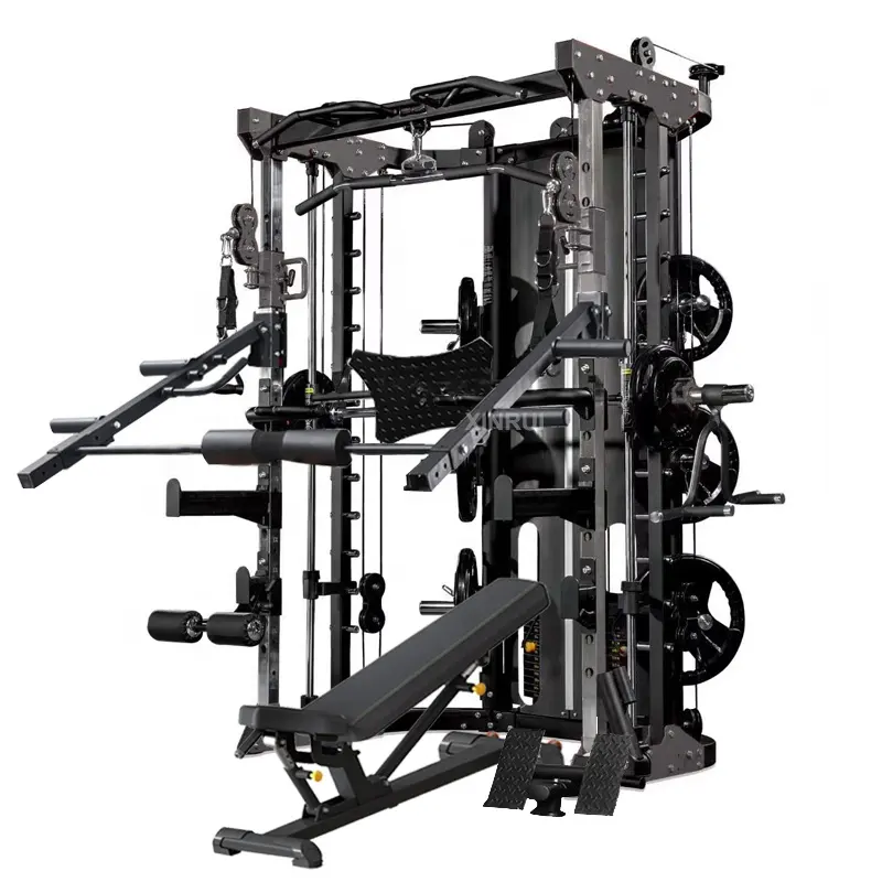 Strength Fitness Equipment home gym Rack Free Weight Multi Functional Trainer power rack Smith Machine xr1001A