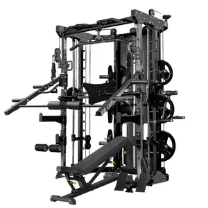 Gücü Fitness ekipmanı ev spor salonu raf ücretsiz ağırlık çok fonksiyonlu eğitmen güç rack'i Smith makinesi xr1001A