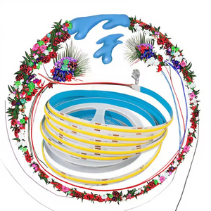 Tira de LED COB Flexible de 12V 24V, Blanco Cálido, 5mm 8mm, 320led/m 400led/m 480led/m, Tira de Luz LED Decorativa para Interiores - Product Image 3