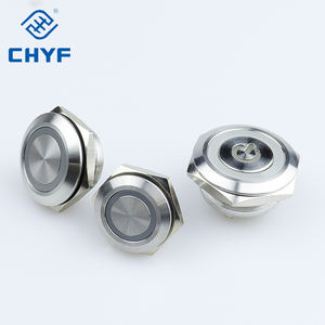 DIY 초박형 스테인레스 스틸 램프 스위치 12/16/22mm 순간 재설정 짧은 금속 푸시 버튼 방수 터치 라이트 3A 최대. - Product Image 1