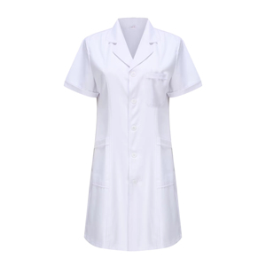 Camice bianco da laboratorio da laboratorio ospedaliero sperimentale con camice da laboratorio bianco a <span class=keywords><strong>maniche</strong></span> <span class=keywords><strong>corte</strong></span> personalizzato - Product Image 2