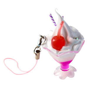PVC simulated ice cup, shaved ice, snow-topped dessert, ice cream ornament, sundae, food prop, ice cream <b>keychain</b> - Product Image 5