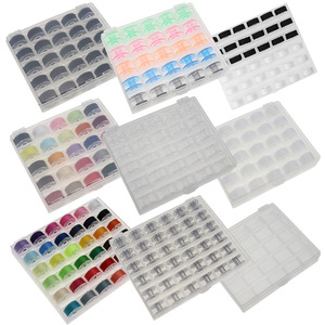 Étui de stockage de bobines pour <span class=keywords><strong>Machine</strong></span> à <span class=keywords><strong>coudre</strong></span> et broderie, boîtier organiseur de stockage de fils pour bobines et fils - Product Image 1