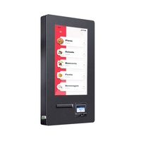 32 "kiosque extérieur de paiement d'individu de commande d'individu de bâti de mur avec l'imprimante thermique, scanner de Code QR